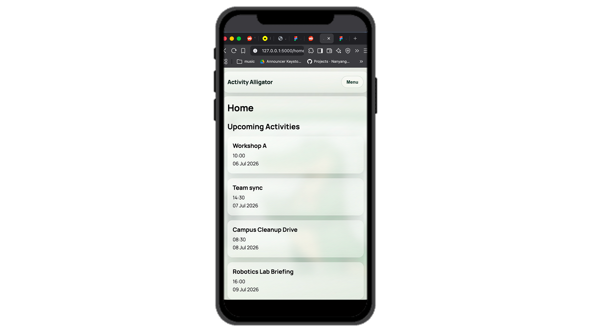 Responsive design across devices